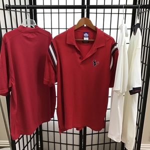 Red Houston Texans NFL Shirt. Size L